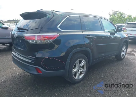 2014 Toyota Highlander Limited V6 z USA, uszkodzony, nr VIN 5TDDKRFH7ES036317